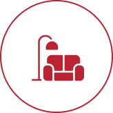 Red furniture symbol